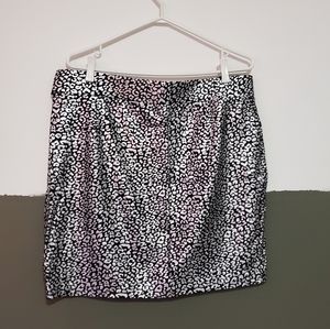 Forever 21 Plus Sized Bodycon Animal Print Skirt